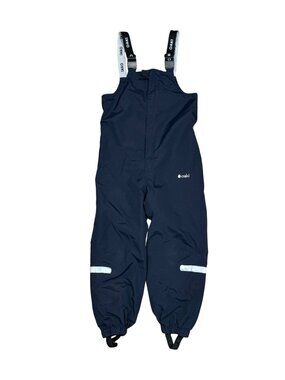 Oaki Rain Bibs Navy Blue Kids Outdoor Waterproof Pants Size 8/9 With Adjustable
